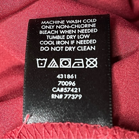 Ann Taylor Womens Embroidered Lace Overlay Skirt Size 4P Petite Dark Red NEW - Picture 12 of 13